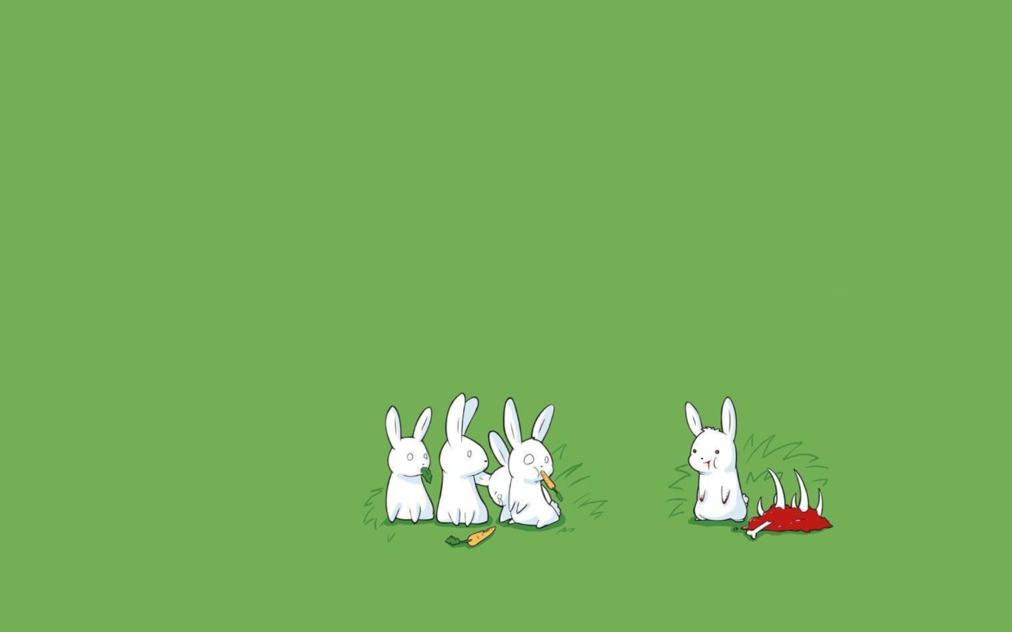 Fondo de pantalla Carnivorous Rabbit 1440x900