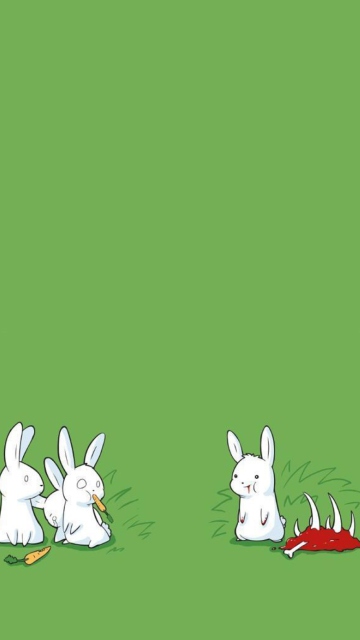 Das Carnivorous Rabbit Wallpaper 360x640