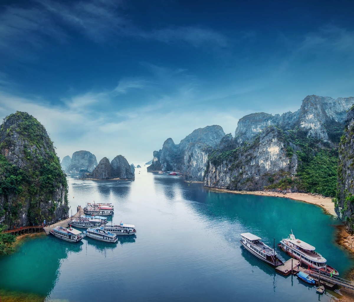 Sfondi Hạ Long Bay Vietnam Attractions 1200x1024