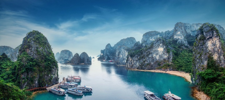 Screenshot №1 pro téma Hạ Long Bay Vietnam Attractions 720x320