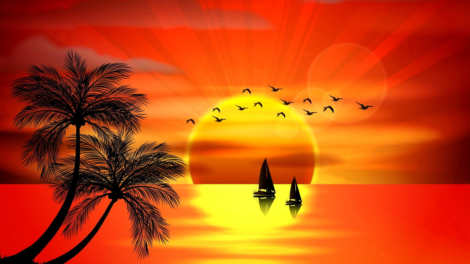 Beautiful Sunset screenshot #1 1600x900