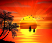 Обои Beautiful Sunset 176x144