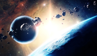 Asteroids In Space Picture for Android, iPhone and iPad