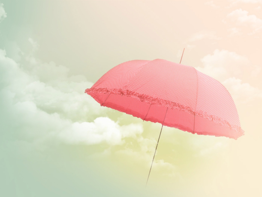 Das Pink Umbrella Wallpaper 1024x768