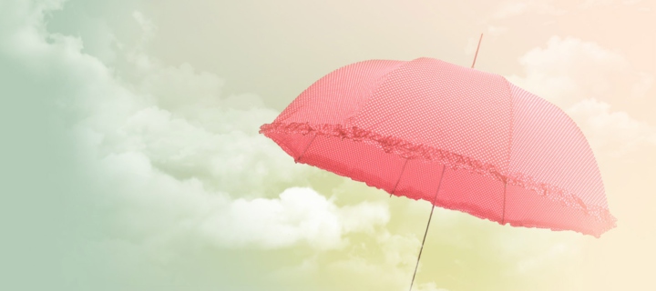 Обои Pink Umbrella 720x320