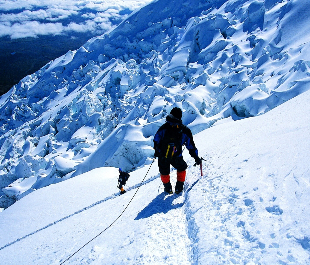 Обои Climbers in Nepal 1200x1024