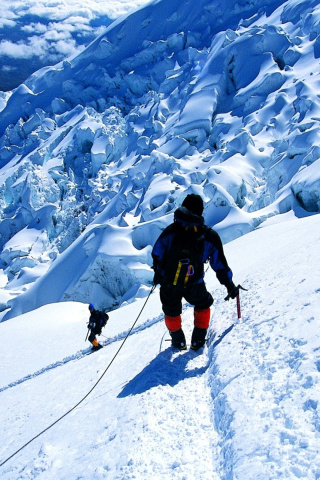 Обои Climbers in Nepal 320x480