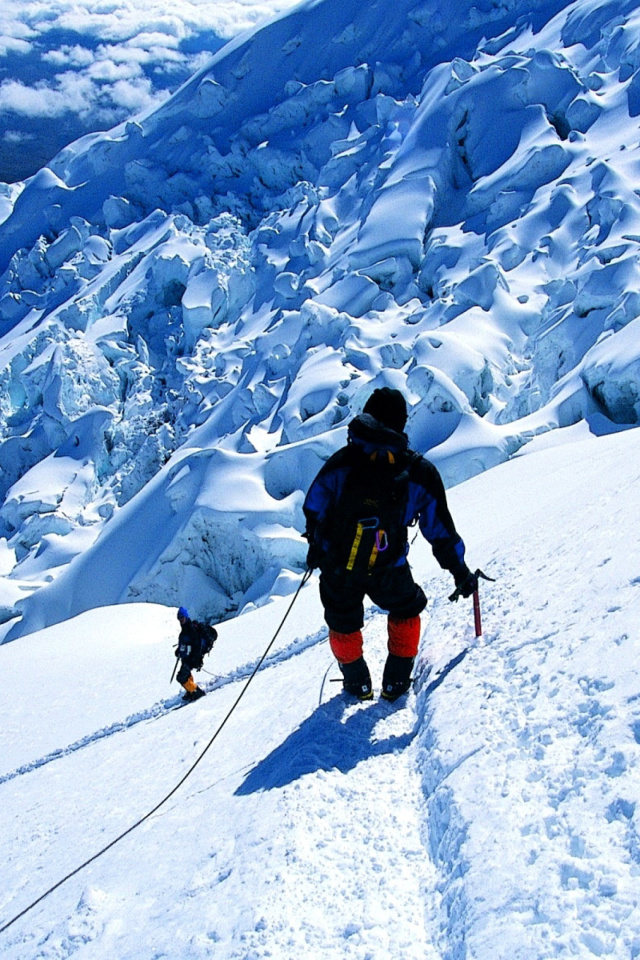 Sfondi Climbers in Nepal 640x960