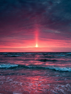 Red Sunset wallpaper 240x320