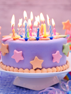 Sfondi Happy Birthday Cake 240x320