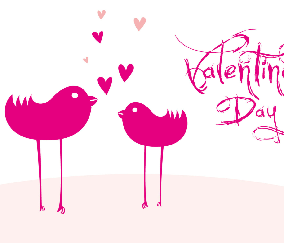 Das Birds And Valentines Day Wallpaper 1200x1024