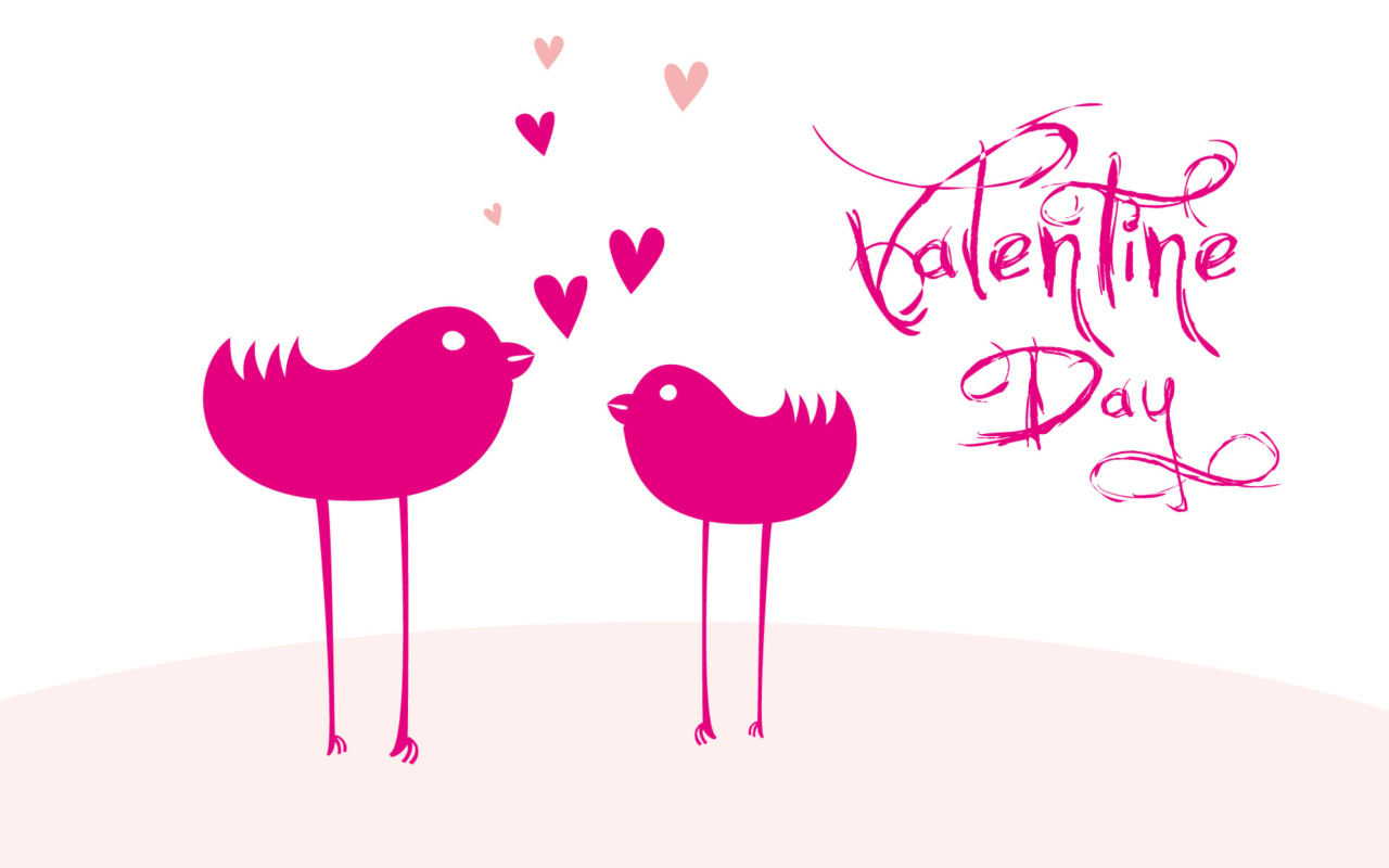 Birds And Valentines Day wallpaper 1280x800