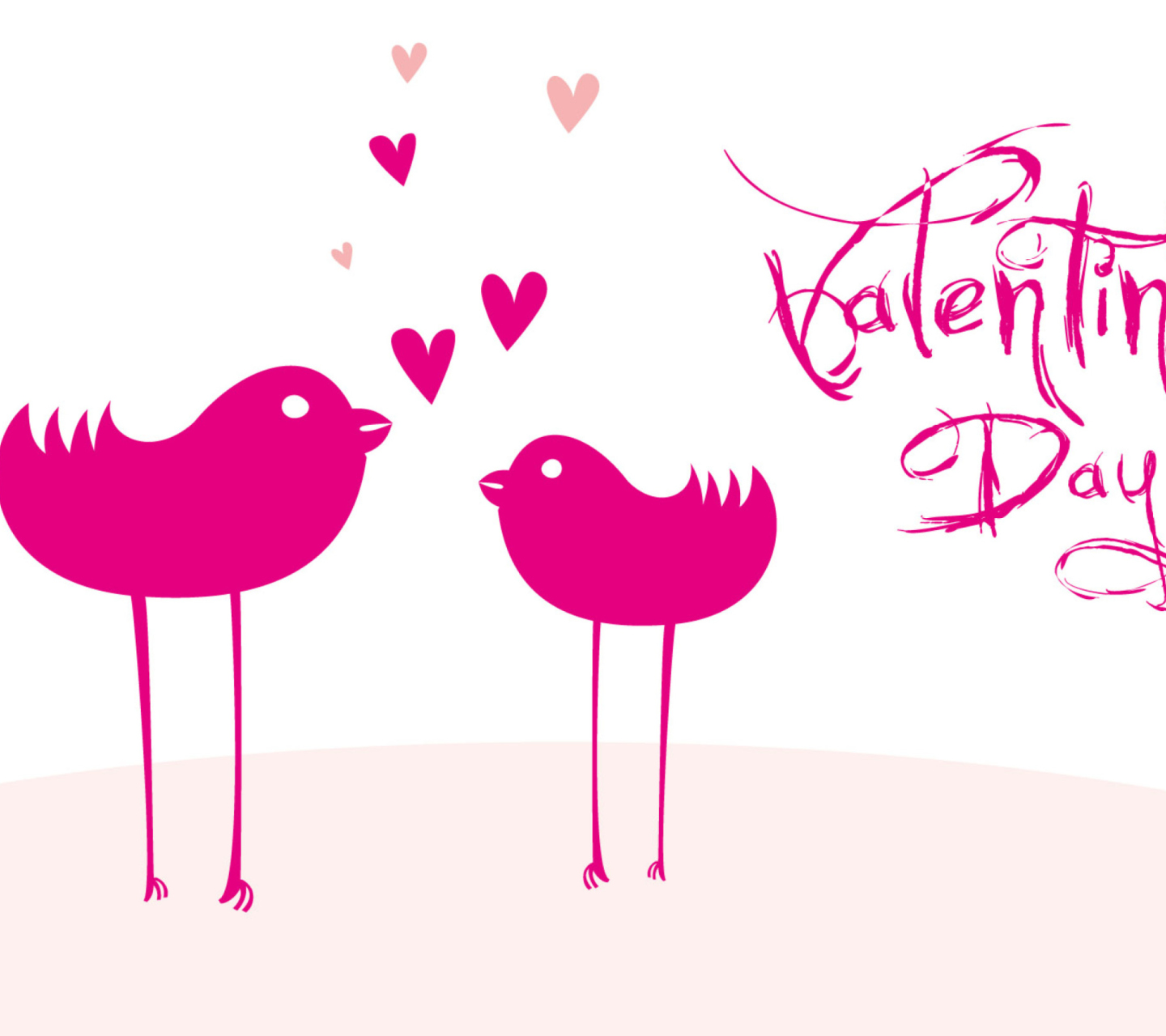 Das Birds And Valentines Day Wallpaper 1440x1280