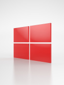Das Windows Red Emblem Wallpaper 132x176