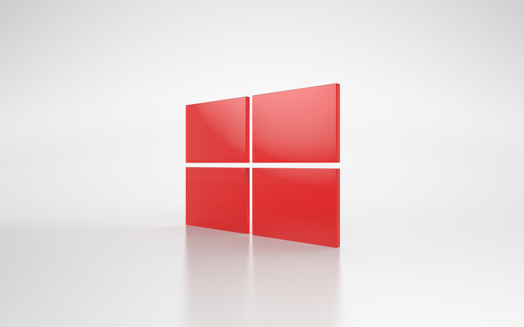 Das Windows Red Emblem Wallpaper 1680x1050