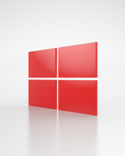 Das Windows Red Emblem Wallpaper 176x220