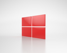 Das Windows Red Emblem Wallpaper 220x176