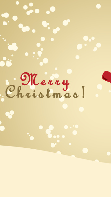 Das Merry Christmas Wishes from Snowman Wallpaper 360x640