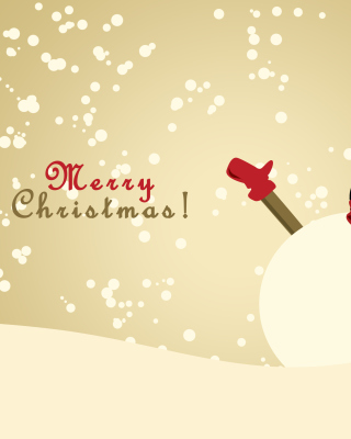 Merry Christmas Wishes from Snowman sfondi gratuiti per HTC Pure