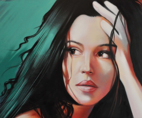 Monica Bellucci Painting screenshot #1 480x400