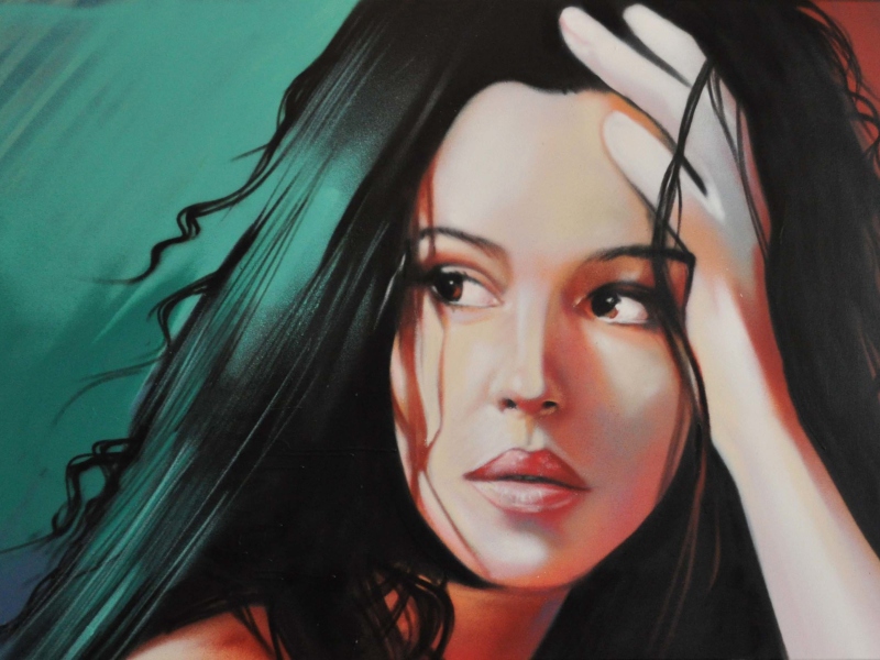 Sfondi Monica Bellucci Painting 800x600