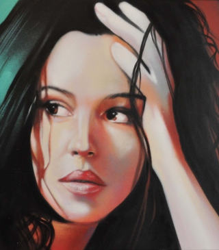 Monica Bellucci Painting - Obrázkek zdarma pro 768x1280
