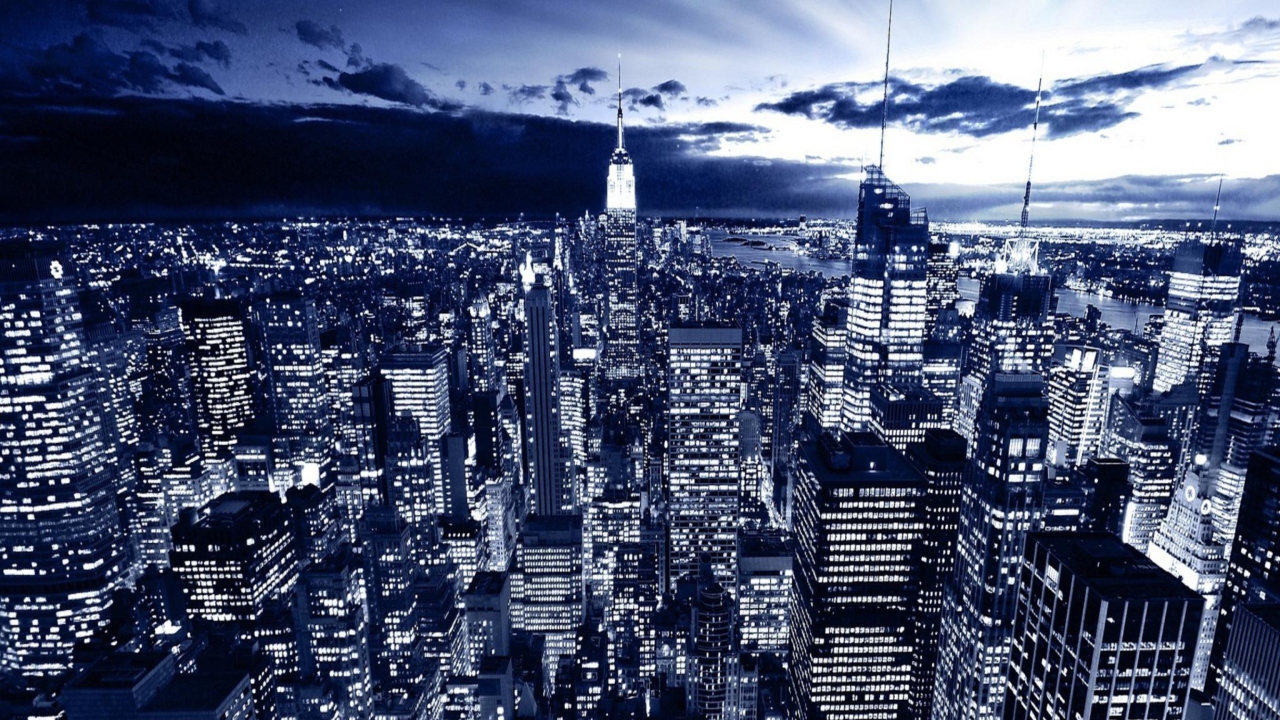 Sfondi New York In Blue 1280x720