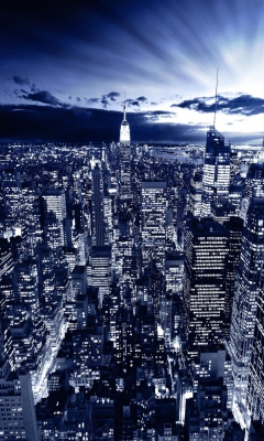 New York In Blue screenshot #1 240x400