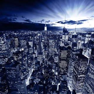 New York In Blue - Fondos de pantalla gratis para Samsung B159 Hero Plus