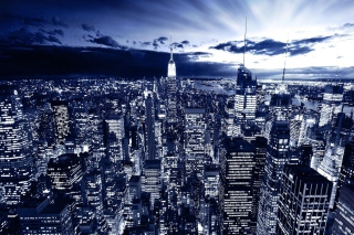 New York In Blue - Fondos de pantalla gratis para LG Optimus Black