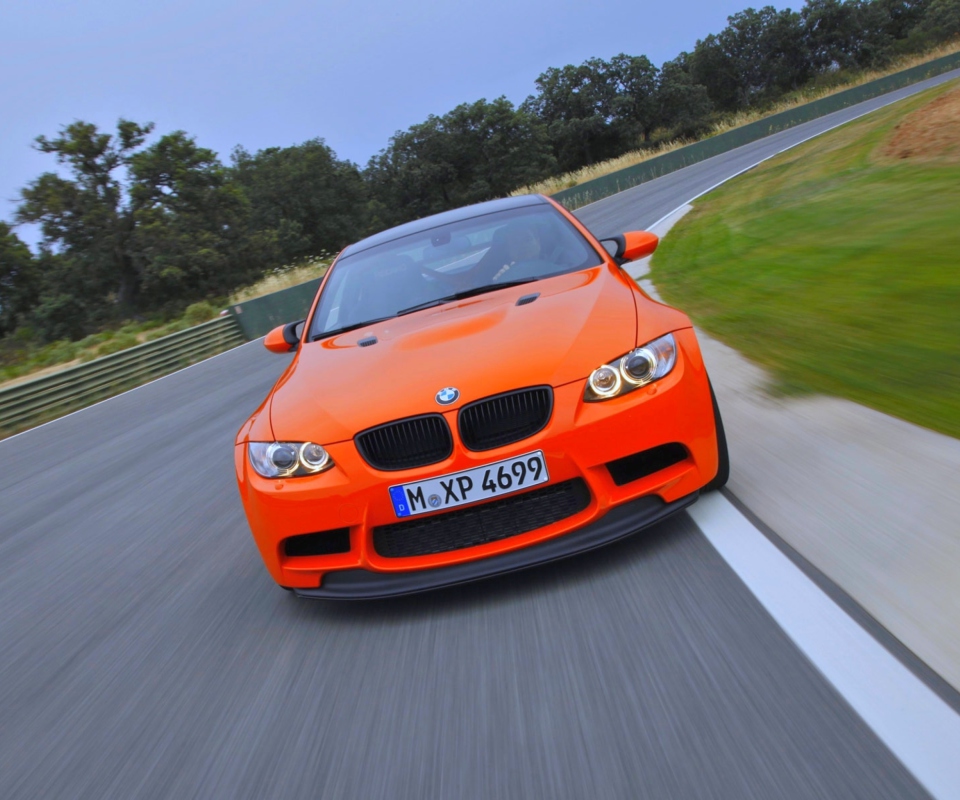 Fondo de pantalla Orange BMW 960x800