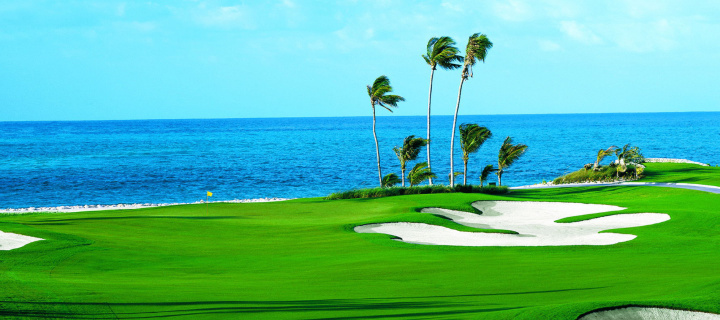 Das Golf Course on Ponte Vedra Beach Wallpaper 720x320