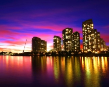 Vancouver Sunset Canada wallpaper 220x176