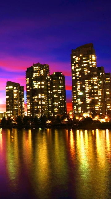 Das Vancouver Sunset Canada Wallpaper 360x640