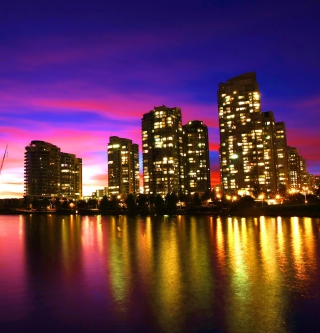 Vancouver Sunset Canada Picture for 128x128