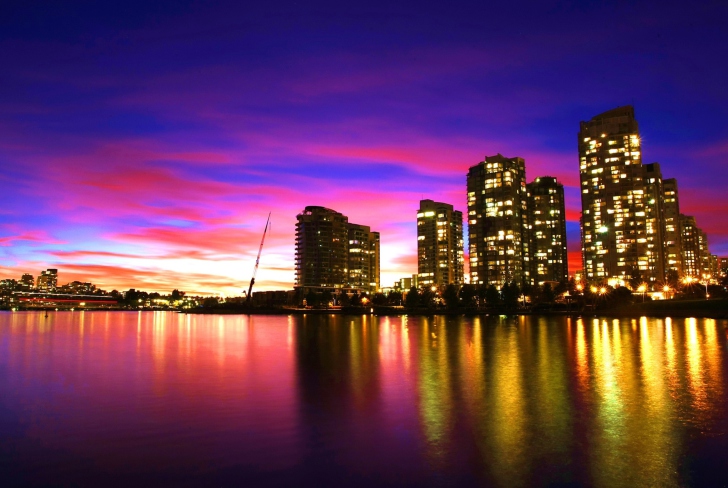 Vancouver Sunset Canada wallpaper