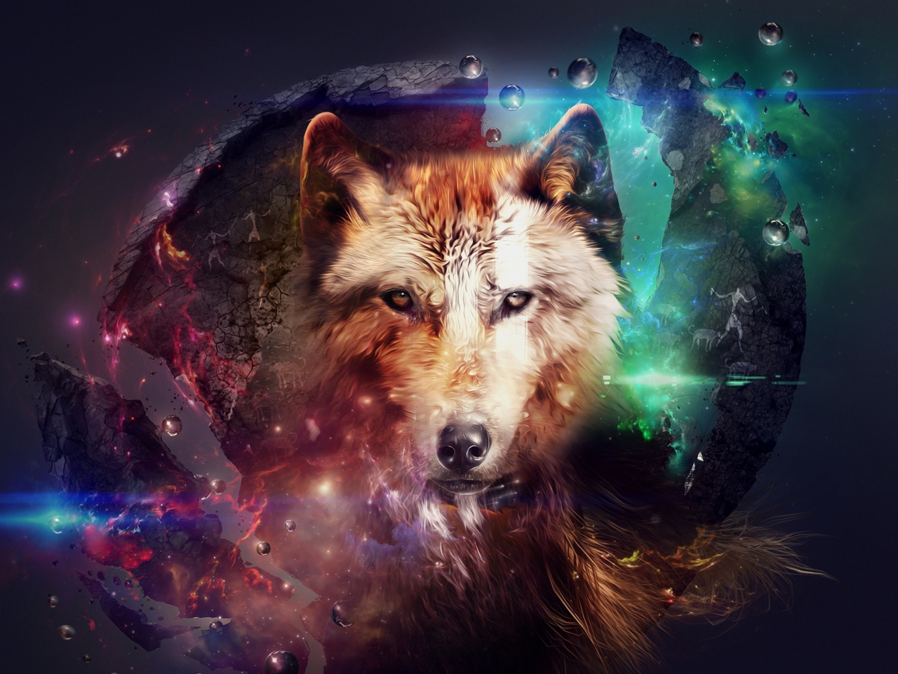 Magic Wolf wallpaper 1280x960