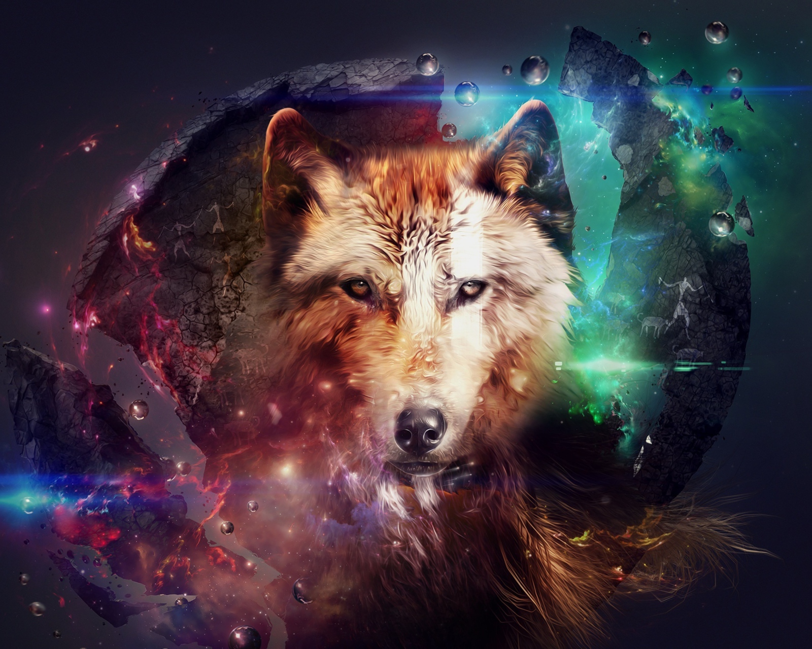Magic Wolf wallpaper 1600x1280