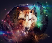 Das Magic Wolf Wallpaper 176x144