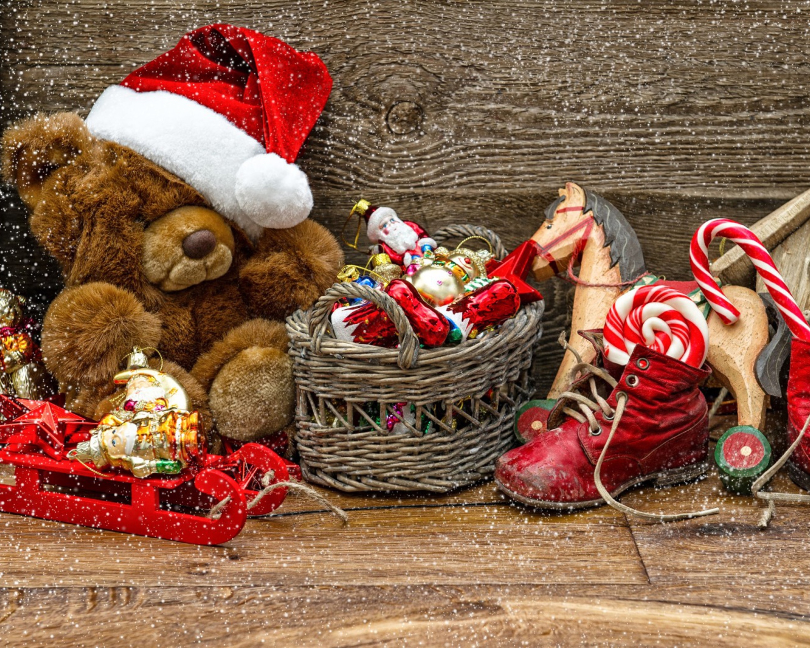 Sfondi Santa's Teddy 1600x1280
