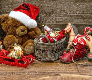 Santa's Teddy - Obrázkek zdarma pro 208x208