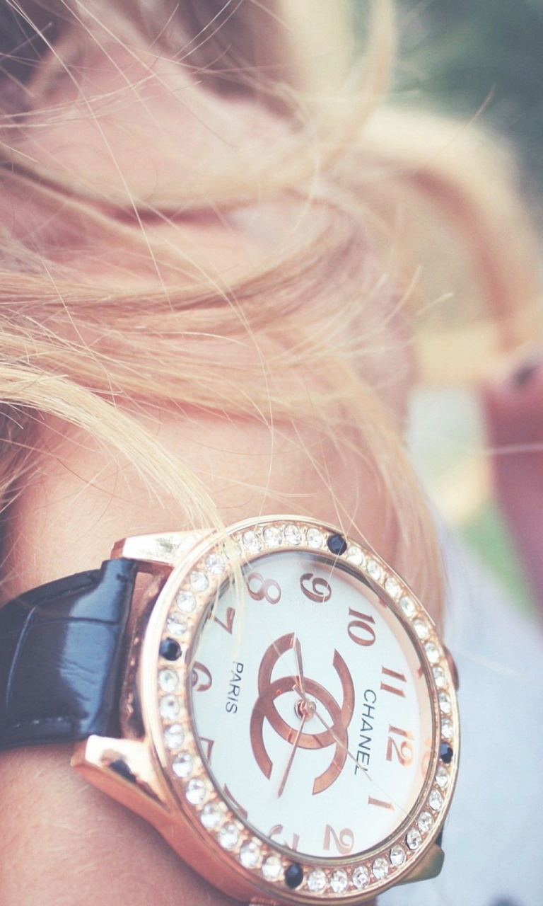Обои Chanel Watch 768x1280