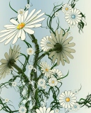 Daisy Pattern wallpaper 128x160