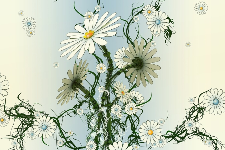 Das Daisy Pattern Wallpaper