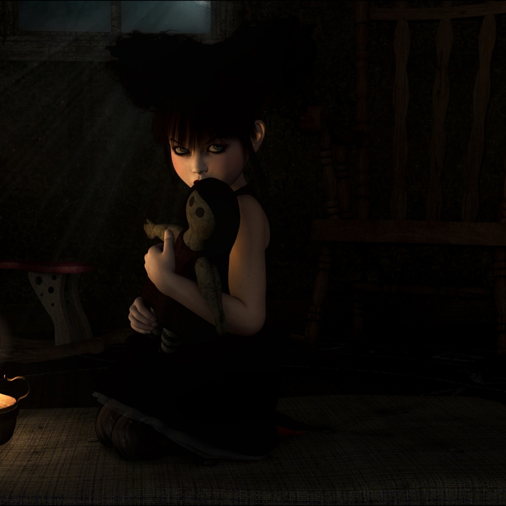 Screenshot №1 pro téma Lonely Child With Toy 1024x1024