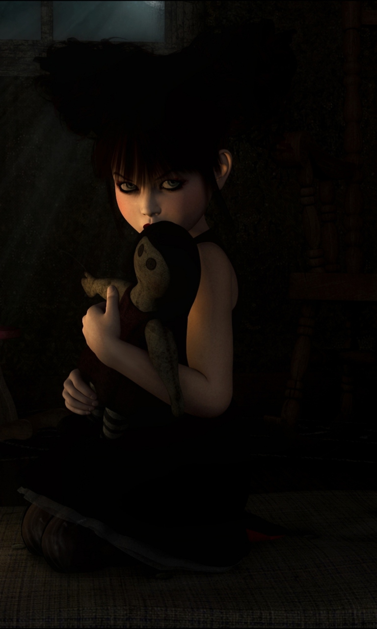 Screenshot №1 pro téma Lonely Child With Toy 768x1280