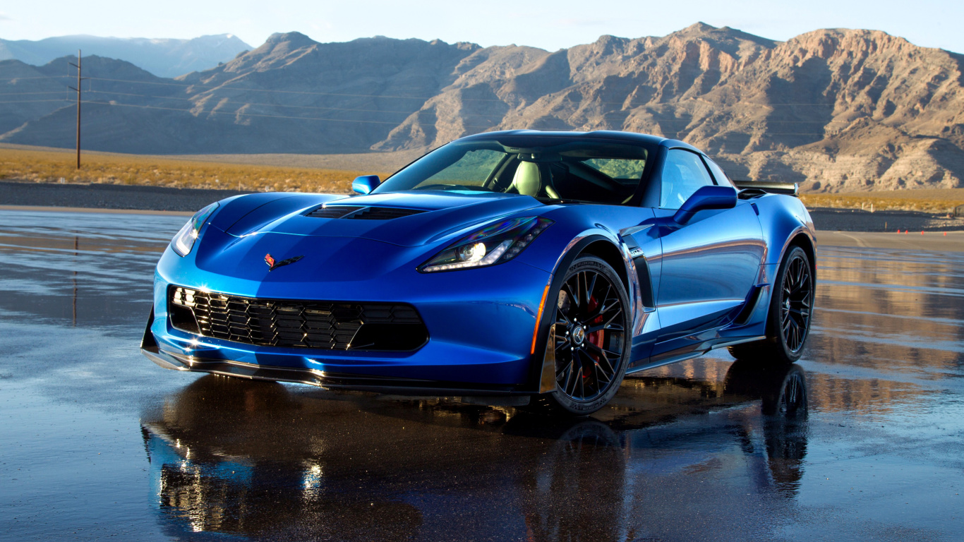 Das Chevrolet Corvette Z06 Wallpaper 1366x768