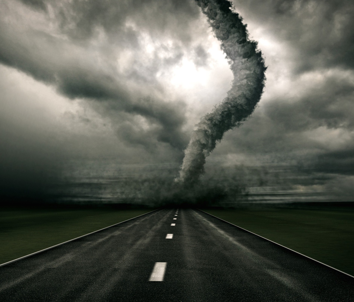 Screenshot №1 pro téma Tornado On The Road 1200x1024