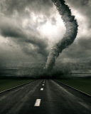 Sfondi Tornado On The Road 128x160