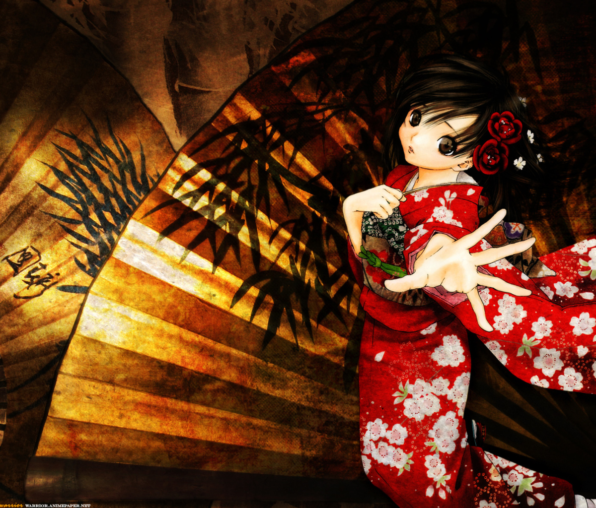 Das Toujou Aya In Kimono Wallpaper 1200x1024
